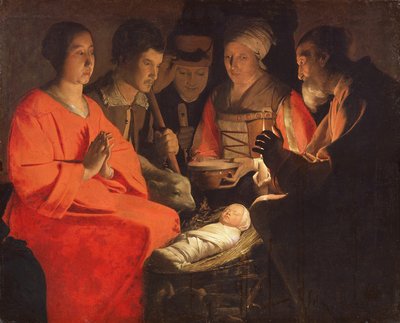 Adoration of the Shepherds by Georges de La Tour